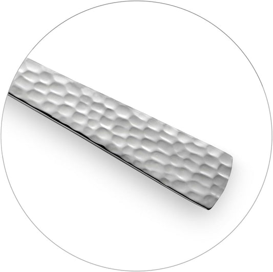 Amefa Besteck Set Felicity, 24-Teiliges Essbesteck Set, Besteckset Für 6 Personen, 18/0 Edelstahl, 13/0 Klingenstahl, Gehämmerter Griff, Mit Messer, Gabel, Löffel & Kaffeelöffel