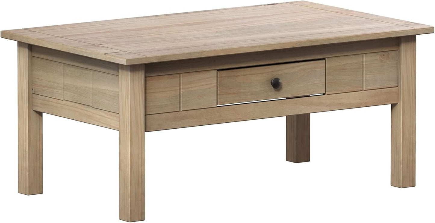 Panama Couchtisch Mit Schublade, Rustikal Von Vida Designs