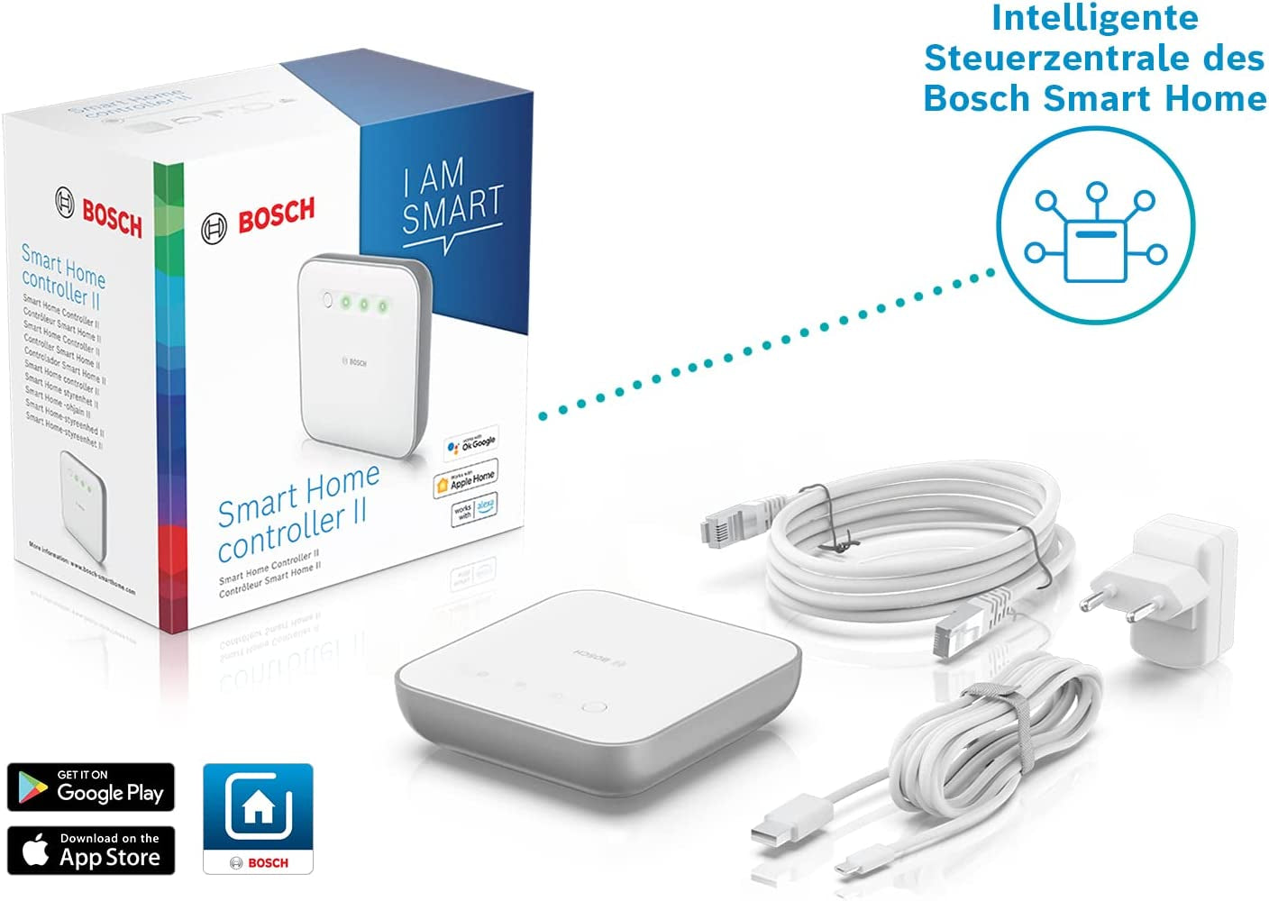 Bosch Smart Home Controller II, Gateway Zur Steuerung Des Bosch Smart Home Systems, Smart Hub