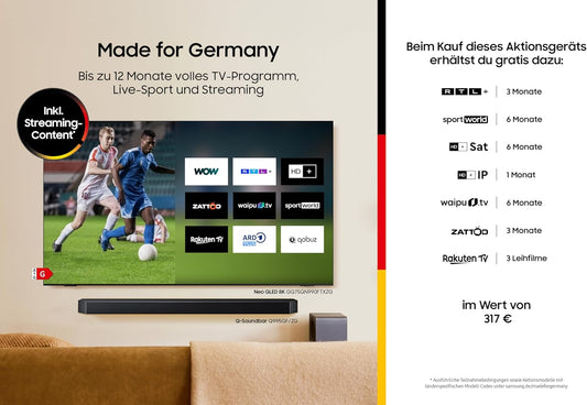 Samsung QLED 4K Q6FA 75 Zoll (189 Cm) UHD Fernseher, 100% Farbvolumen Für Satte Farben, Quantum HDR, 4K Upscaling, Knox Security, Kostenlos 900 Sender TV Plus, Samsung Vision AI Smart TV