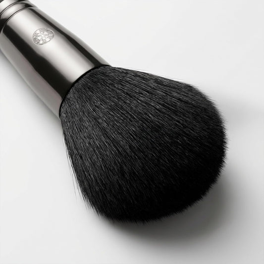 Make-Up Pinselset 15-Teilig Vegan | 12 Profi Schminkpinsel | Inkl. Blender, Reinigungsmatte & Pinselaufbewahrung Aus Veganem Leder | Prime Vegan Black | Schwarz | Luvia