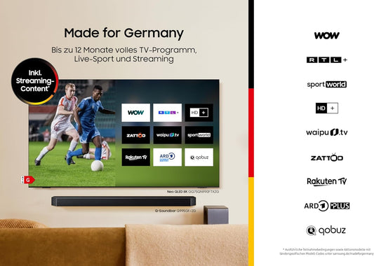 SAMSUNG HW-B460GF B-Series 2.1-Kanal-Soundbar Für Fernseher, Tv-Lautsprecher Mit Kabellosem 6,5"-Subwoofer, Game Mode, Adaptive Sound, Bass-Boost-Modus, Virtueller Surround Sound