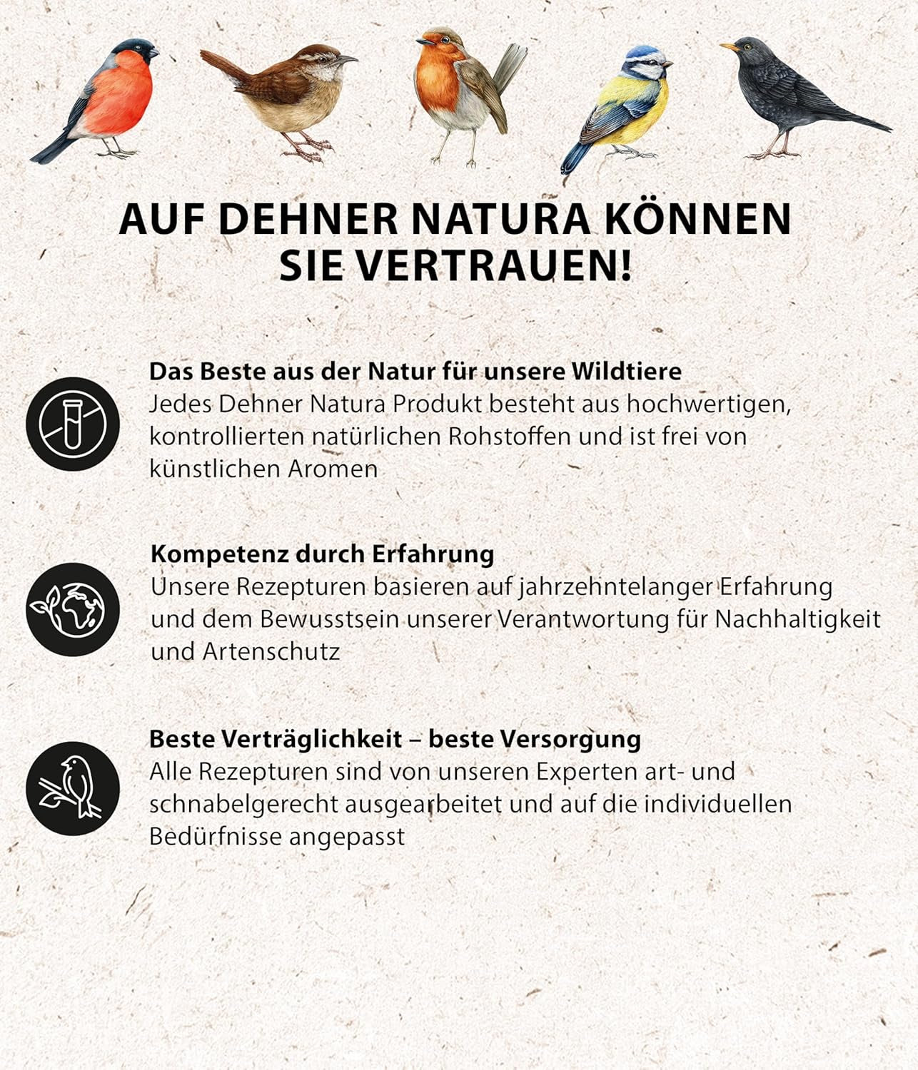 Dehner Natura Premium Wildvogelfutter, Spezial-Snackmix, Wildvogelsnack, Ganzjahresfutter Energiereich / Kraftspendend, Hochwertiges Vogelfutter Für Wildvögel, 6-Teilig