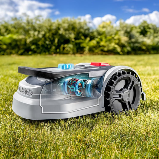 Cecotec Rasenmähroboter Mit App Conga Grasshopper 500. Digitaler Brushlessmotor, Flächen Von 500 M², Maximale Steigung Von 27%, Regler Der Schneidblätter, Sensor Für Regenmelder