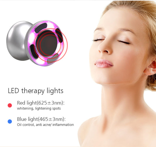 RF Beauty Instrument Shaping Slimming Ultrasonic Color Light Micro Current Slimming Household Fat Explosion Instrument Beauty Instrument