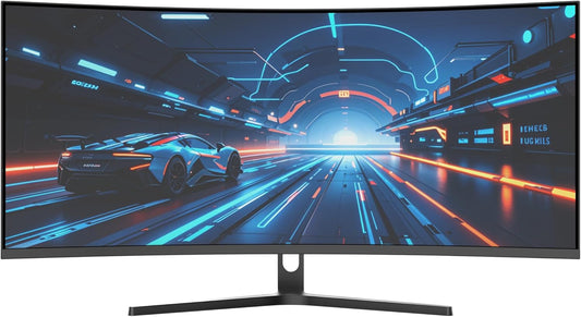 Amzfast 34 Zoll Curved Gaming Monitor, 3440X1440 UWQHD, 240Hz, 21:9 VA Panel, 1500R, 1Ms MPRT, Adaptive Sync, HDR, DCI-P3 98%, Srgb 130%, Pip/Pbp, HDMI2.1 & DP1.4, VESA 75X75Mm, AMZG34C5Q Pro