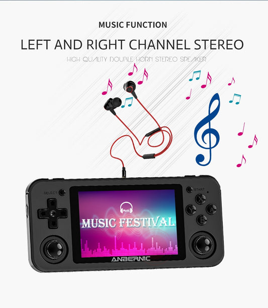 RG351P ANBERNIC Retro Game PS1 RK3326 64G Open Source System 3.5 inch IPS Screen Portable Handheld Game Console RG351gift 2400