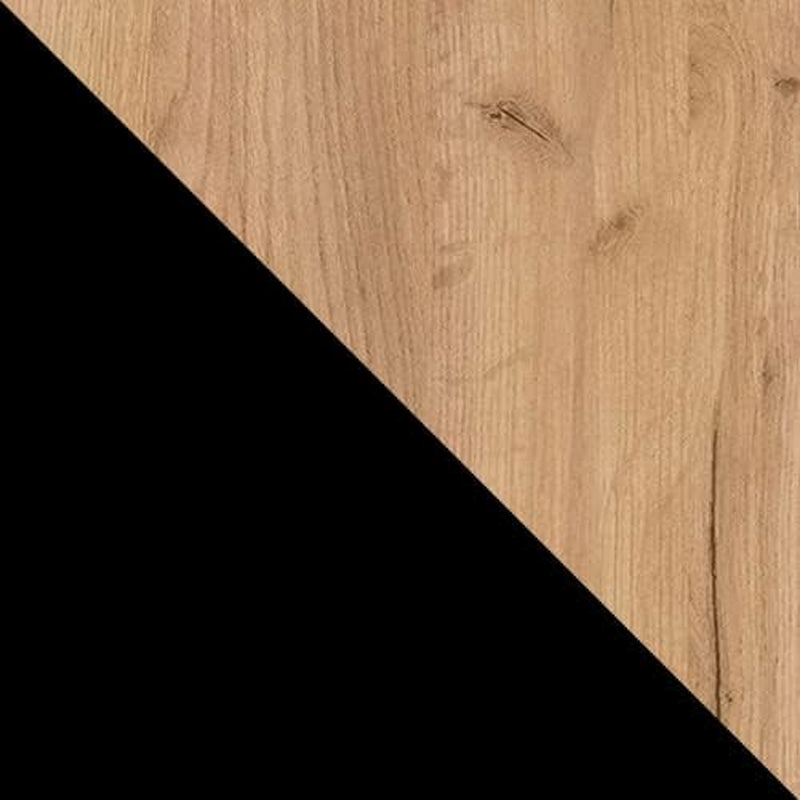 Mirjan24 Couchtisch Mit Ablage Rajkon, Runde Form, Metallbeine, Kaffeetisch, Wohnzimmertische, Beistelltisch, Sofatisch, Teetisch (Eiche Craft Gold, Schwarz)