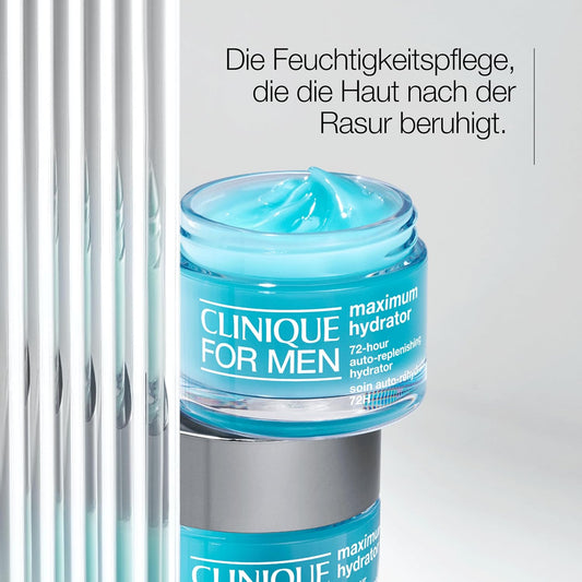 Clinique for Men™ Maximum Hydrator 72-Hour Auto-Replenishing Hydrator | Ölfreie, Feuchtigkeitsspendende Gesichtspflege Mit Hyaluronsäure Und Aloe Vera | Leicht + Intensiv + Feuchtigkeitsspendend