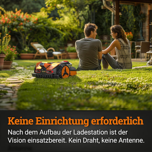 WORX Landroid Vision M800 WR208E.1 - Mähroboter Ohne Begrenzungskabel Für Gärten Bis 800M², AI Rasenmäher Roboter (WLAN & Bluetooth, Aktive Hindernisvermeidung Mit Ki-Technologie, Igelschutz)