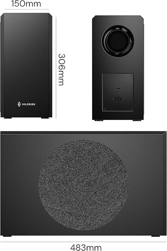 Thunderbeat 4.1.2 – Kabelloses Dolby-Atmos Surround-System Mit Subwoofer, 720 W Leistung, 4 Wireless-Rear-Lautsprecher, 360°-Dome-Sound, <30 Ms Latenz – Heimkino-Sound Für Projektoren