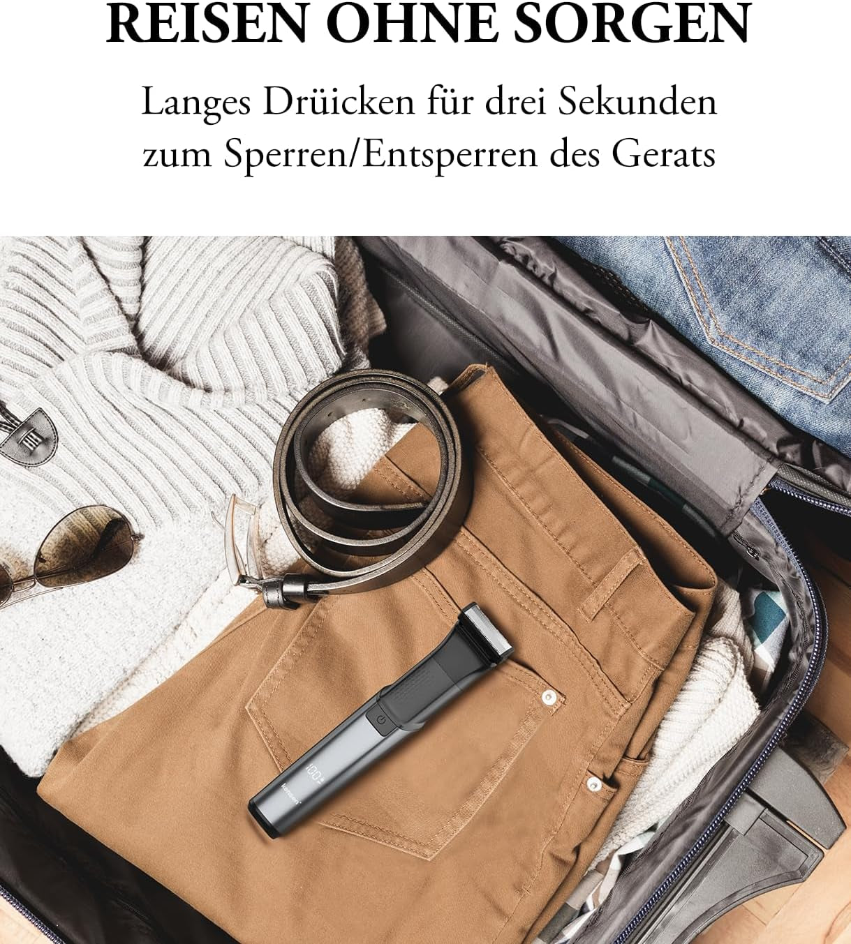 Intimrasierer Mann, Kensen 2 in 1 Rasierer Herren Intimbereich Wasserdicht Körperrasierer Herren Typ-C Bodygroom Herren Nass Trocken Intim Rasierer Männer Beine Brust Achselhöhle Leiste Aufsteckkämme