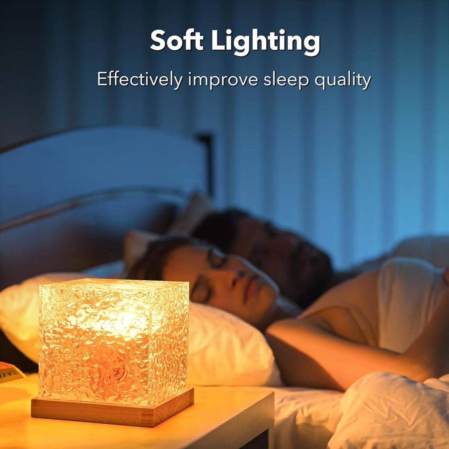 LED Kristall Tischlampe, Acryl Diamant Nachttischlampe, Wave Lamp Mit Fernbedienung, RGB Farbwechsel Nachtlicht Für Schlafzimmer, Wohnzimmer