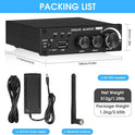 Douk Audio 320W Bluetooth 5.0 Hifi-Verstärker Empfänger 2.0-Kanal Stereo Power Amplifier Subwoofer Amp Mini Class D Integrierter Verstärker USB Music Player Für Passivlautsprecher Zu Hause (M1 PRO)