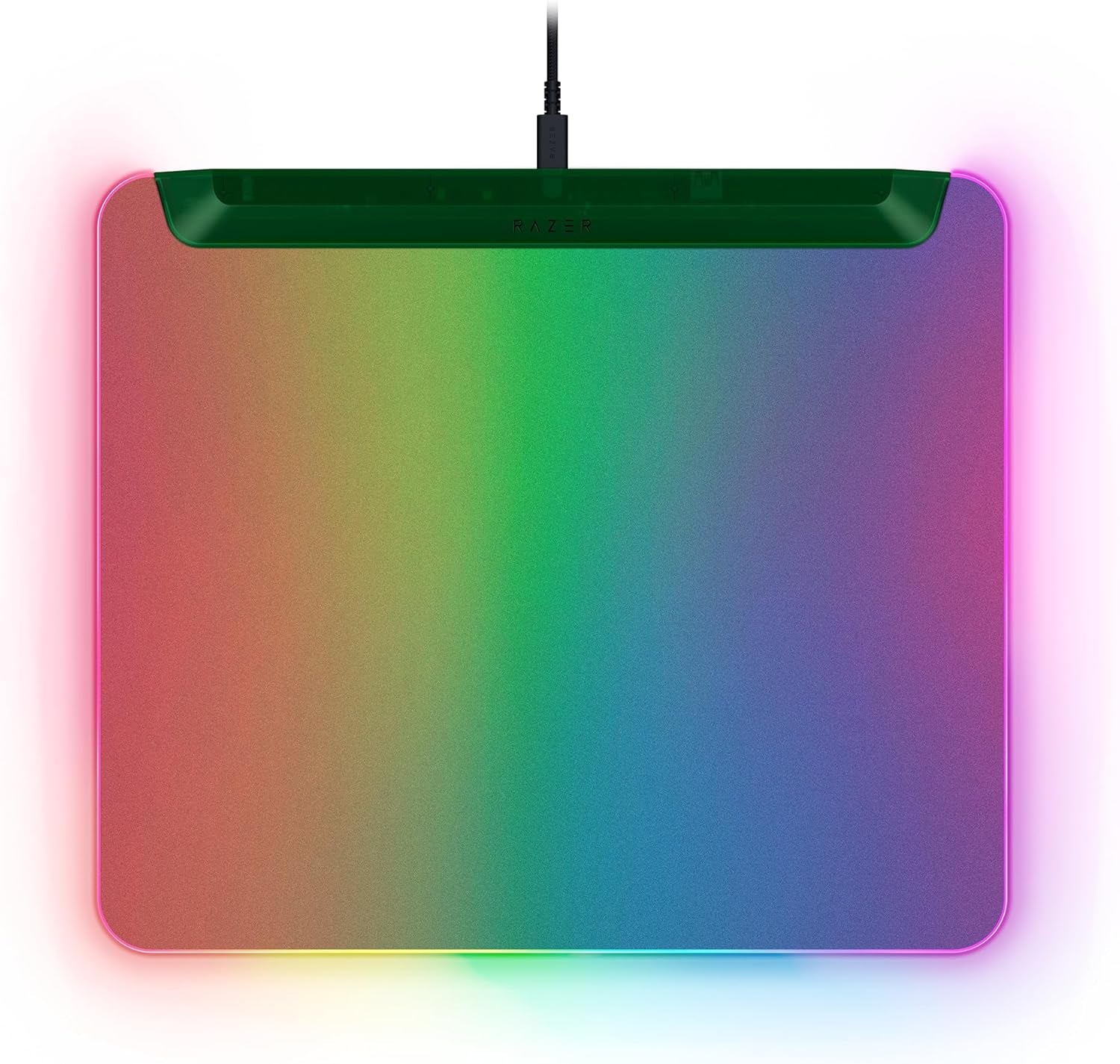 Razer Firefly V2 Pro Phantom Green Edition - Voll Beleuchtete Gaming-Mausmatte Mit Chroma RGB (USB 2.0-Hub, Mikrotexturierte Oberfläche, Rutschfeste Unterlage) Phantom Green