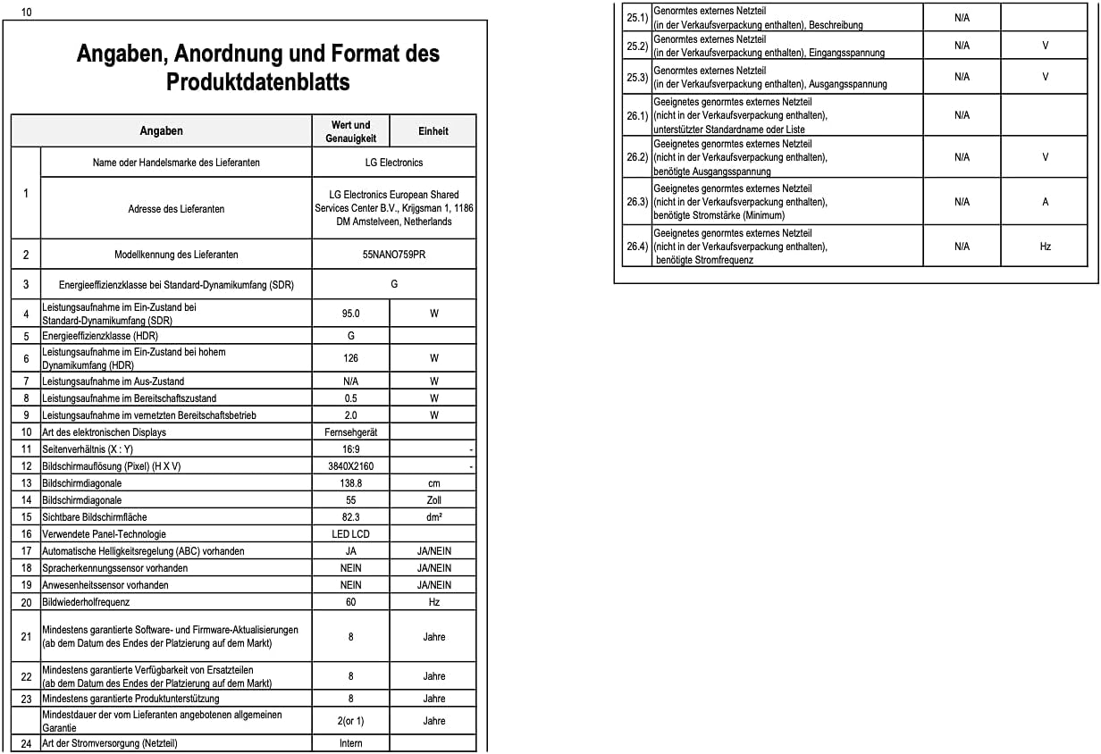 LG Electronics 55NANO759PR TV 139 Cm (55 Zoll) 4K Nanocell Fernseher (Active HDR, 60 Hz, Smart TV) [Modelljahr 2021], Schwarz