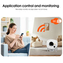 Automatic Smart Cat Litter Box, Large Capacity Self-Cleaning Litter Box with Infrared/Gravity/Ambient Light Function(Model B)