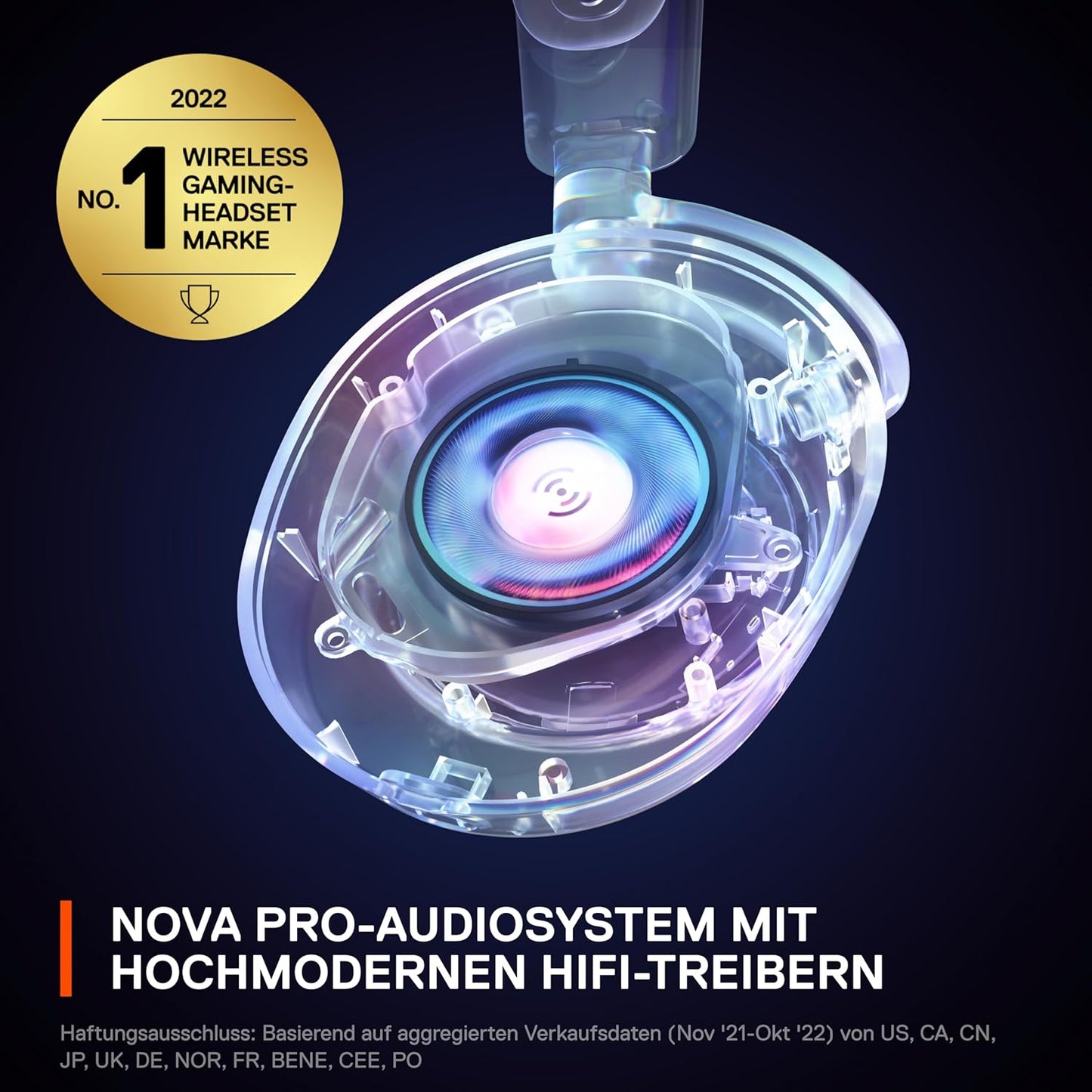 Steelseries Arctis Nova Pro Wireless - Multi-System Gaming Headset (PC, PS5, Switch + Bluetooth) - Hi-Fi-Treiber - Infinity Power System Mit 2 Akkus - Active Noise Cancellation - Clearcast Gen2 Mikro