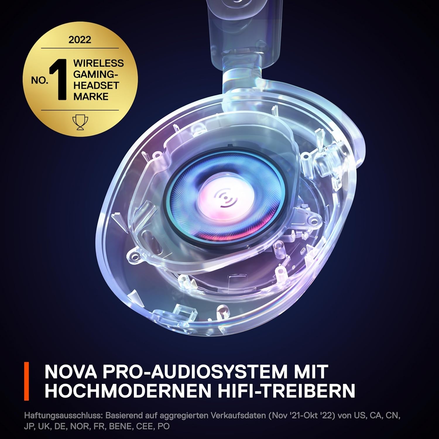 Steelseries Arctis Nova Pro Wireless - Multi-System Gaming Headset (PC, PS5, Switch + Bluetooth) - Hi-Fi-Treiber - Infinity Power System Mit 2 Akkus - Active Noise Cancellation - Clearcast Gen2 Mikro