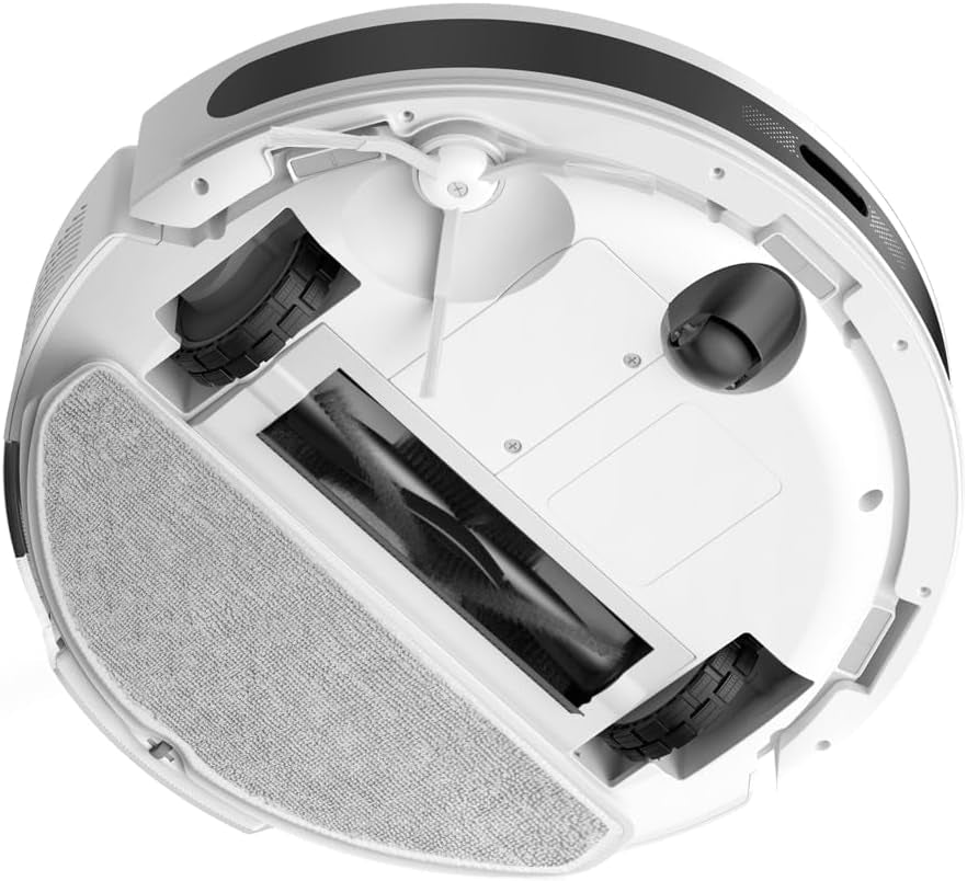 Tapo RV20 Max plus Saugroboter Mit Wischfunktion Und Automatischer Absaugstation, 5300Pa Ultra-Starke Saugkraft, 83 Mm Ultra-Schlank, Kompatibel Mit Alexa & Google Assistant Sprachsteuerung, Weiß