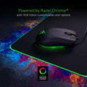 Razer Goliathus Extended Chroma - Extra Große Weiche XXL Gaming Maus-Matte Mit RGB Beleuchtung (Kabelhalterung, Stoff-Oberfläche, Gesteppter Rand, Optimiert Für Alle Mäuse) Schwarz