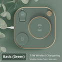 15w Fast 3 In 1 Wireless Charging for IPhone Phone Watch Earphone Modern Led Office Desk Lamp Wireless Charger Lamp