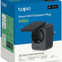 Tapo P410M WLAN Outdoor Steckdose, Smart Home Plug Mit Stromzähler, IP54, Funktioniert Mit Alexa, Google Assistant, Siri, Smartthings & Matter, Fernsteuerung, Zeitplan, 2,4 Ghz WLAN, 3680W/16A