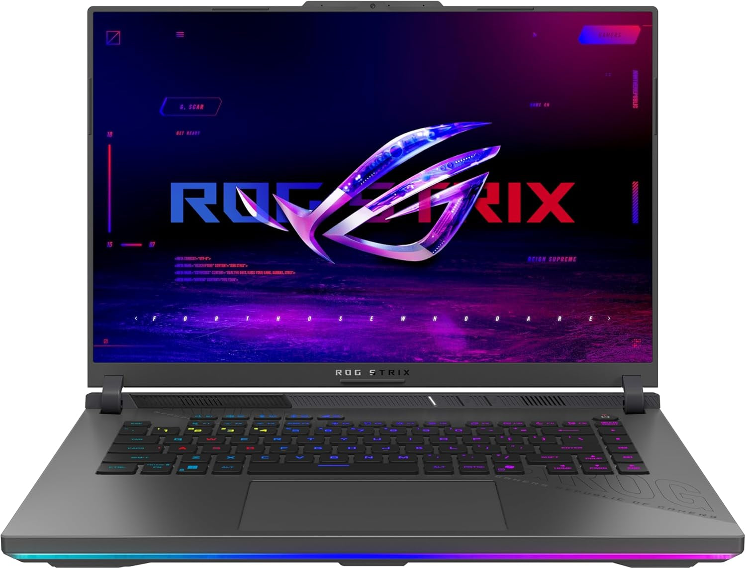 ASUS ROG Strix G16 G614FM Laptop | 16" WUXGA 165Hz/3Ms 16:9 IPS Display | AMD Ryzen 9 9955HX | 16GB RAM | 1TB SSD | NVIDIA RTX 5060 | Win11 Home | QWERTZ | Eclipse Gray | 3Monate Gamepass