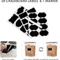 Vtopmart Vorratsdosen Mit Deckel Luftdicht, Set Mit 24 Vorratsbehälter, Bpa-Frei, Küchen Aufbewahrungsboxen Für Mehl, Zucker, Körner, Mit Schreibstift Und Etikett