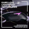 Logitech G502 X plus LIGHTSPEED Kabellose Rgb-Gaming-Maus - Optische Maus Mit LIGHTFORCE Hybridschaltern, LIGHTSYNC RGB, HERO 25K Gaming-Sensor, Kompatibel Mit PC - Macos/Windows - Schwarz