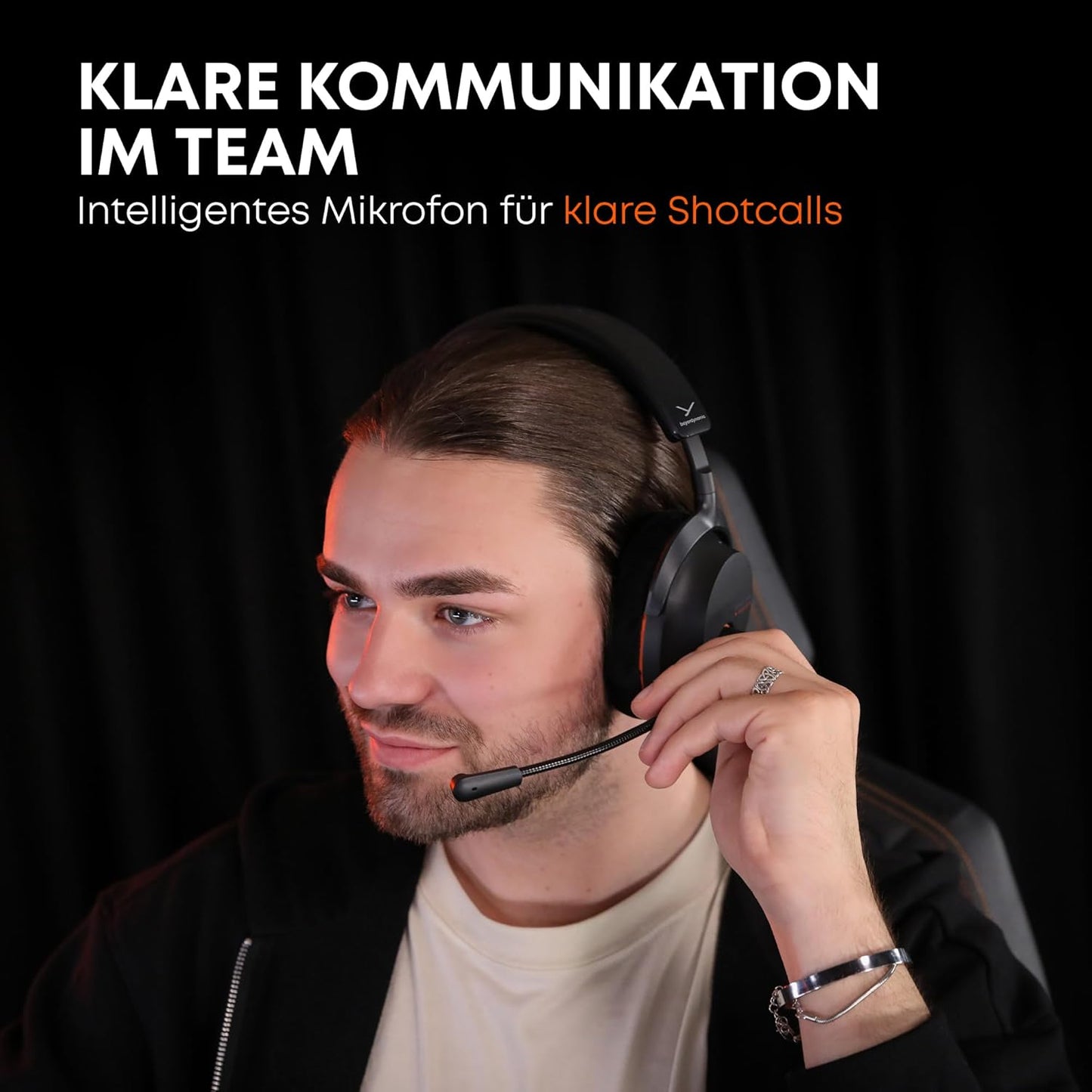 Beyerdynamic MMX 230 Wireless Gaming Headset Mit ANC Und Bluetooth® 6.0, 60 Stunden Akkulaufzeit, Ersetzbarem Akku, in Schwarz