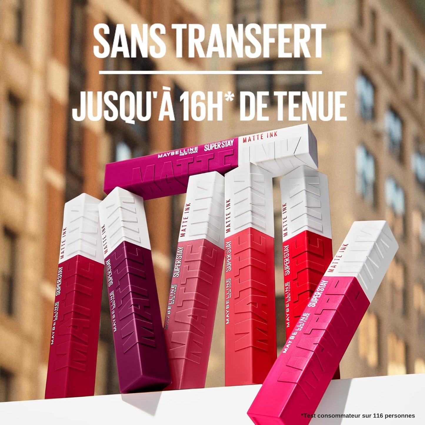 Maybelline New York - Set Mit 6 Flüssigen Lippenstiften, Langanhaltend, Superstay Matte Ink – Farben: Lover (15)/Seductress (65)/Artist (120)/Dancer (118)/Pioneer (20)/Voyager (50), 6 Stück(1Er Pack)