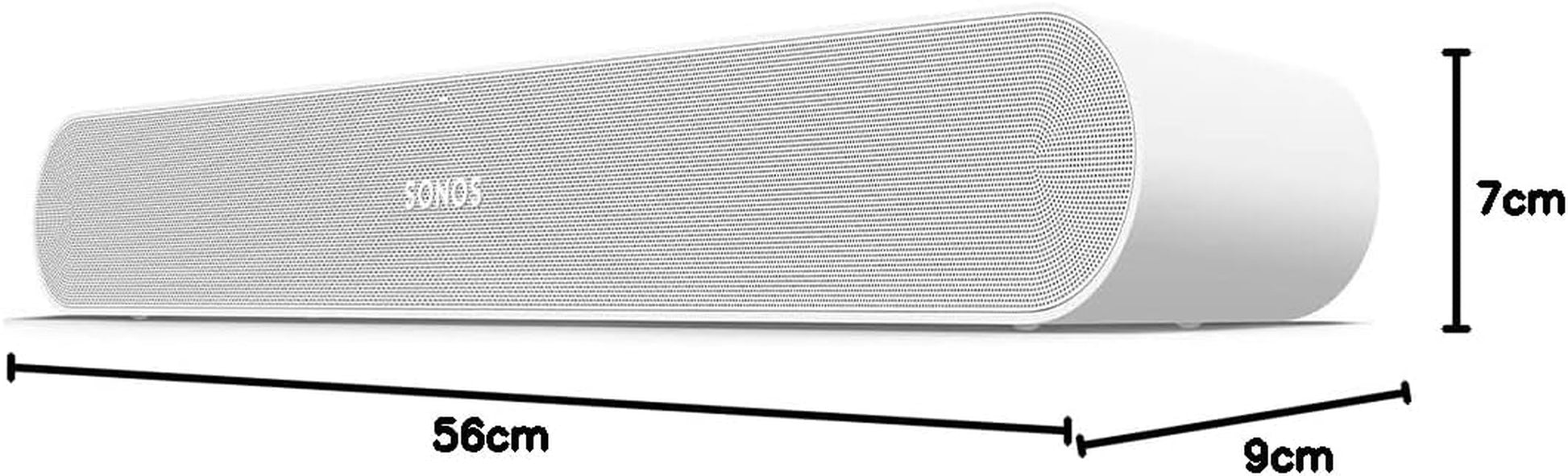 Sonos Ray Soundbar – Einzigartig Kompakte All-In-One-Soundbar Mit Blockbuster-Sound Für Filme, Spiele Und Wlan-Musikstreaming – Kompatibel App Und Apple Airplay – in Weiß