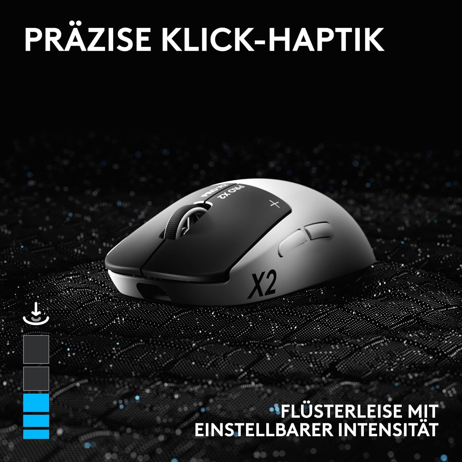 Logitech G PRO X2 SUPERSTRIKE Lightspeed Kabellose Gaming-Maus, Super Schnell, Äußerst Leicht (61 G), Anpassbare Klick-Haptik, Usb-C-Aufladung, Für Pc/Mac/Laptop - Weiß