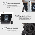 Retro flip digital clock, battery - powered mechanical clock for home & office decor