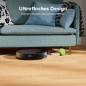Saugroboter, Bürstenloses Design Staubsauger Roboter, Starkes Saugen, Selbstladend, Fernbedienung, Flach, Leise, Geeignet Für Tierhaare & Hartböden, E3