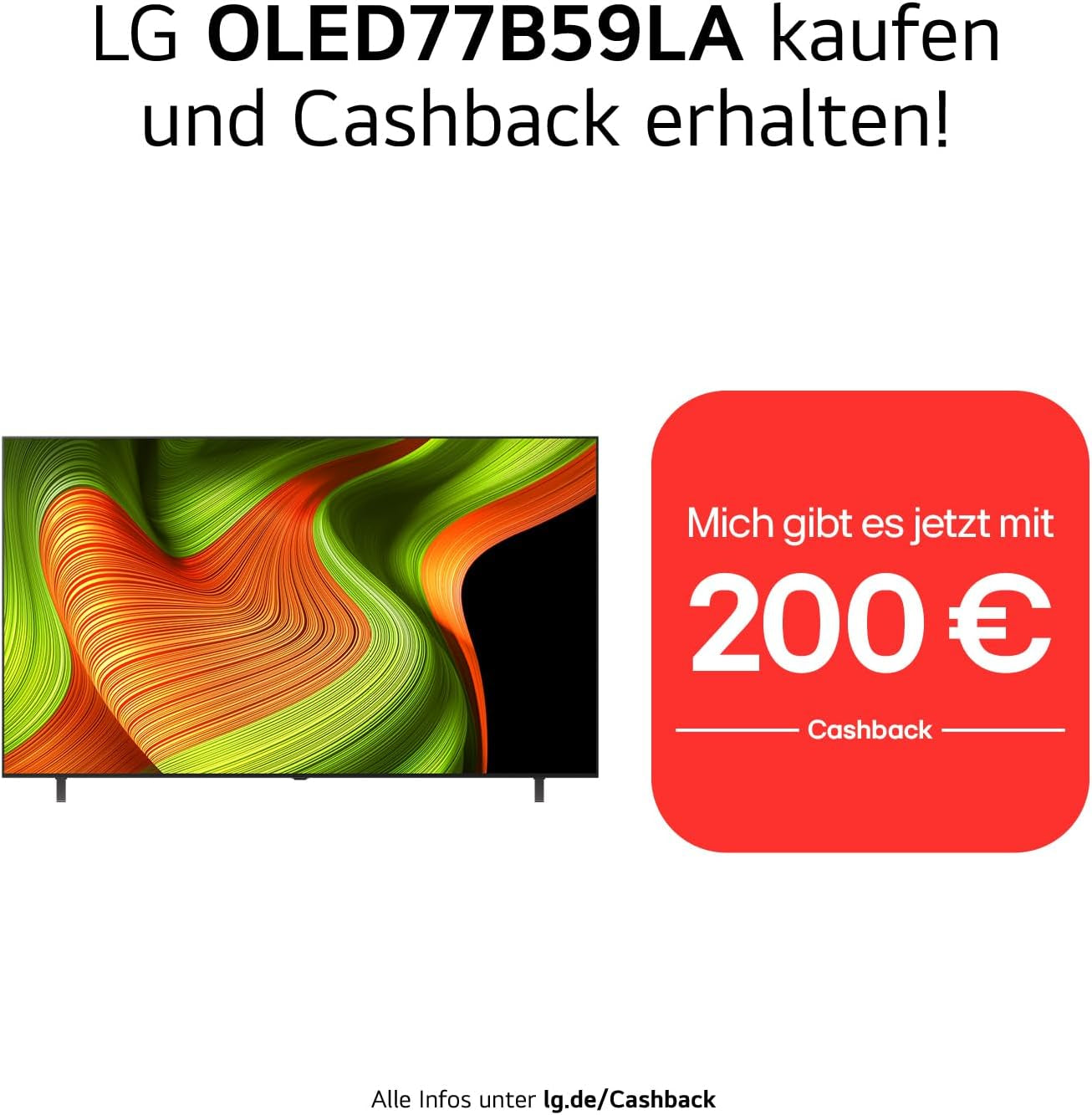 LG OLED77B59LA TV 77 Zoll (195 Cm) 4K OLED AI TV (Α8 Gen2 4K AI Prozessor, Webos 25, 120Hz) [Modelljahr 2025]