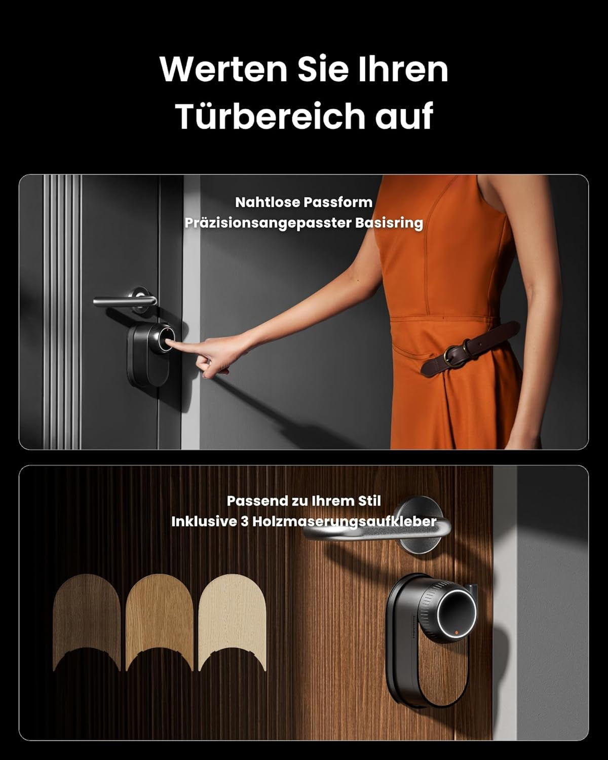 Switchbot WLAN Smart Lock Ultra Mit Fingerabdruck-Entsperrung, Elektronisches Türschloss Mit Aufladbarem Akku, Türöffner per Fingerprint, Passcode, Smartphone, Alexa, Google, Unterstützt Matter
