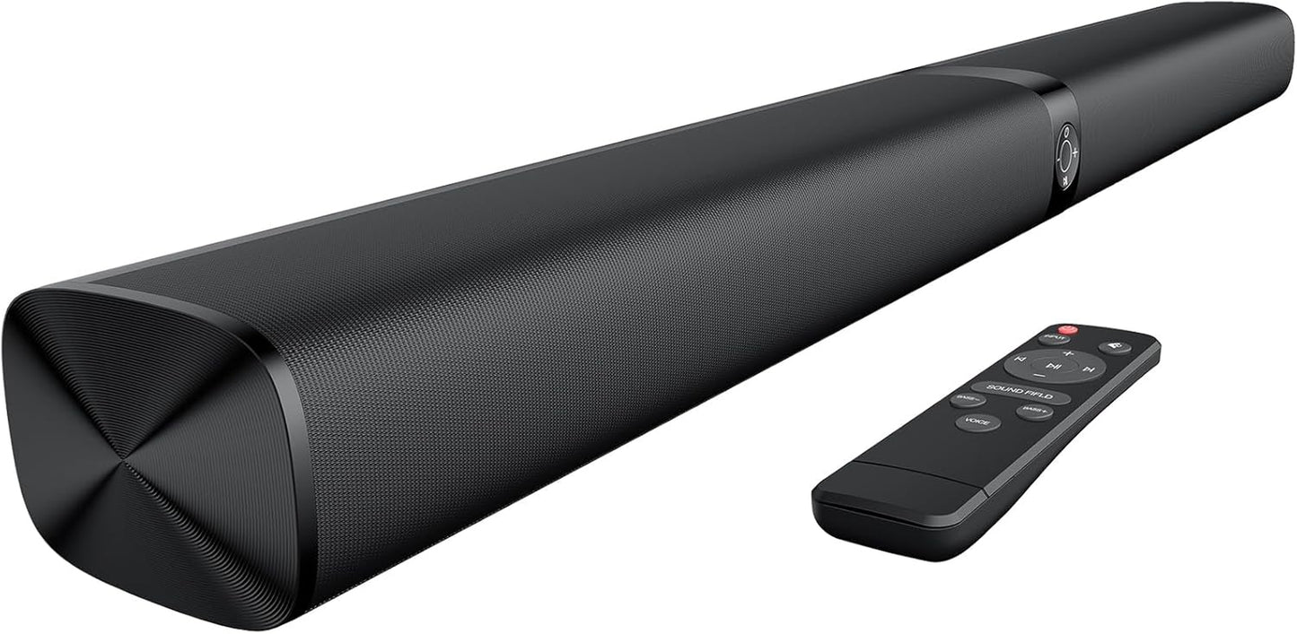 Soundbar Für TV Geräte, Teilbare 2-In-1 Set of TV Soundbar, Auto-Volume-Boost, 3 Sound Modi, Surround Soundsystem, Bluetooth 5.3, Arc/Opt/Aux, TV Lautsprecher Für Fernseher, Beamer, Monitor