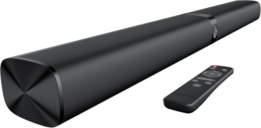 Soundbar Für TV Geräte, Teilbare 2-In-1 Set of TV Soundbar, Auto-Volume-Boost, 3 Sound Modi, Surround Soundsystem, Bluetooth 5.3, Arc/Opt/Aux, TV Lautsprecher Für Fernseher, Beamer, Monitor