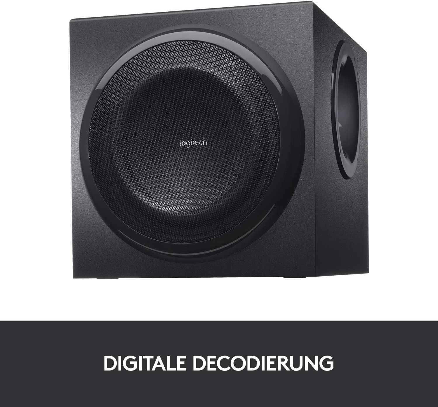 Logitech Z906 5.1 Sound System, Lautsprecher Mit 1000 Watt Surround Sound, THX, Mehrere Audio-Eingänge, Fernbedienung, EU Stecker, Pc/Ps4/Xbox/Stereo-Anlage/Tv/Smartphone/Tablet - Schwarz