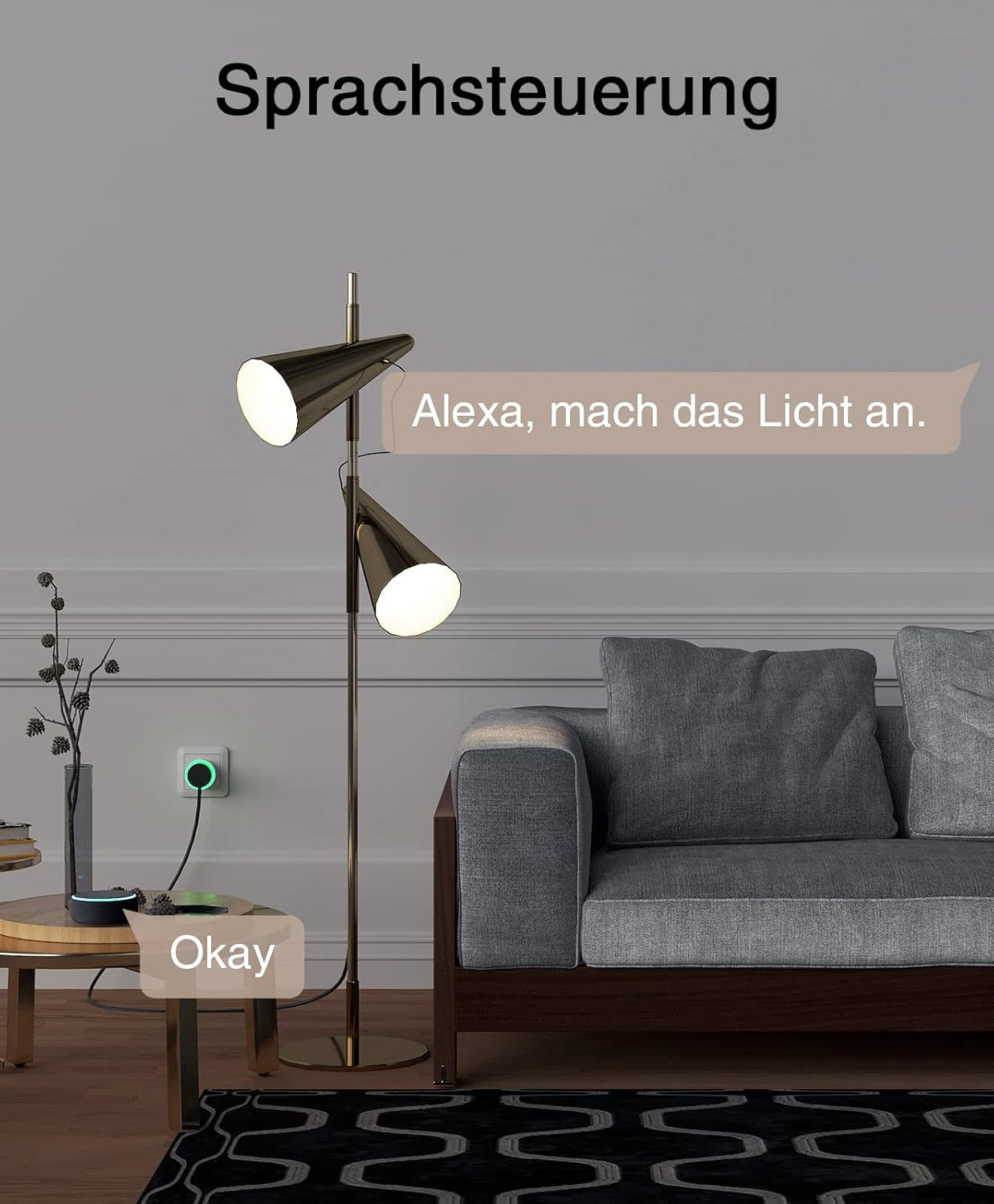 Ghome Smart Steckdose Mit Strommessung, Mini Wlan Steckdose Kompatibel Mit Alexa/Google Home, App Fernbedienung, Sprachsteuerung,Zeitplan, 10A,Nur 2,4Ghz, 4Pcs[2024]Unterstützt Kein Tasmota-Flashen