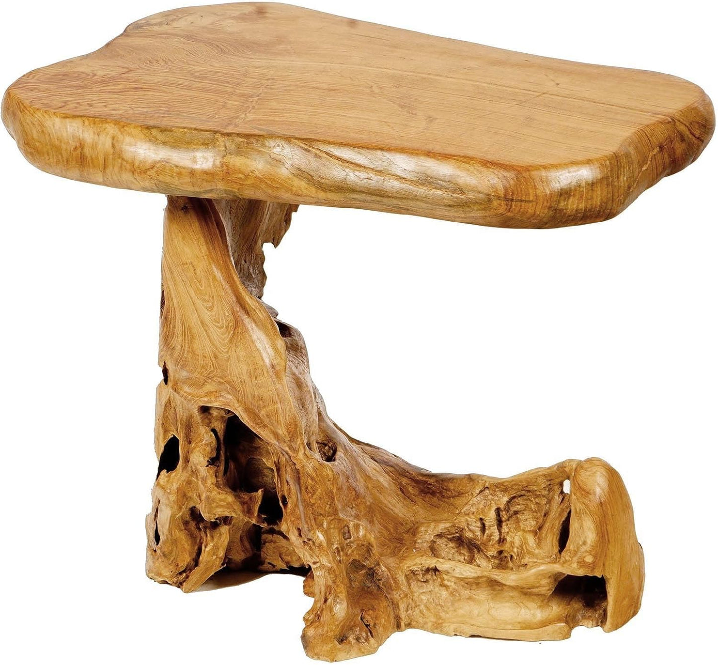 Windalf Rustikaler Couchtisch Juna 61 Cm Garten & Balkon Beistelltisch Handarbeit Wurzelholz