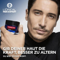 L'Oréal Men Expert Pflegeset Gegen Falten Für Männer, Geschenkset Mit Anti-Aging Tagescreme Und Nachtcreme Gegen Matte Haut, Geschenke Für Herren Mit Hyaluronsäure, Power Age, 2 X 50 Ml
