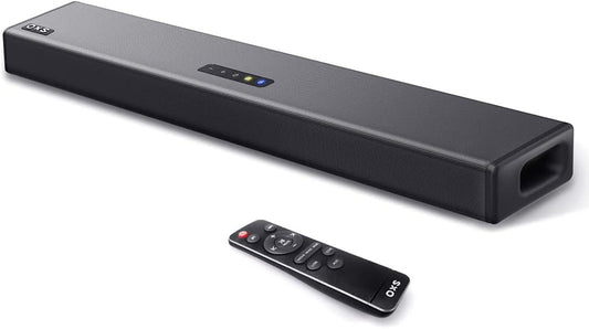 OXS S3 Soundbar Für Fernseher, Heimkino-Audio Mit Bluetooth 5.0, Dynamischer Bass, 3D-Surround-Sound, Dialogverbesserung, Aux/Optisch/Koaxial Kompatibel, Mehrere Klangmodi, Wandmontierbar