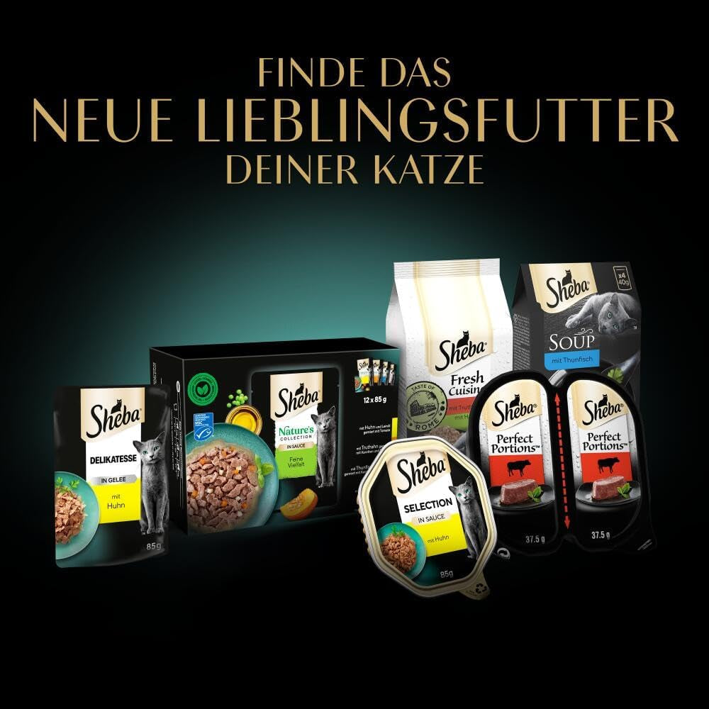 Sheba Schale Multipack Sauce Collection Feine Vielfalt MSC 4X12X85G