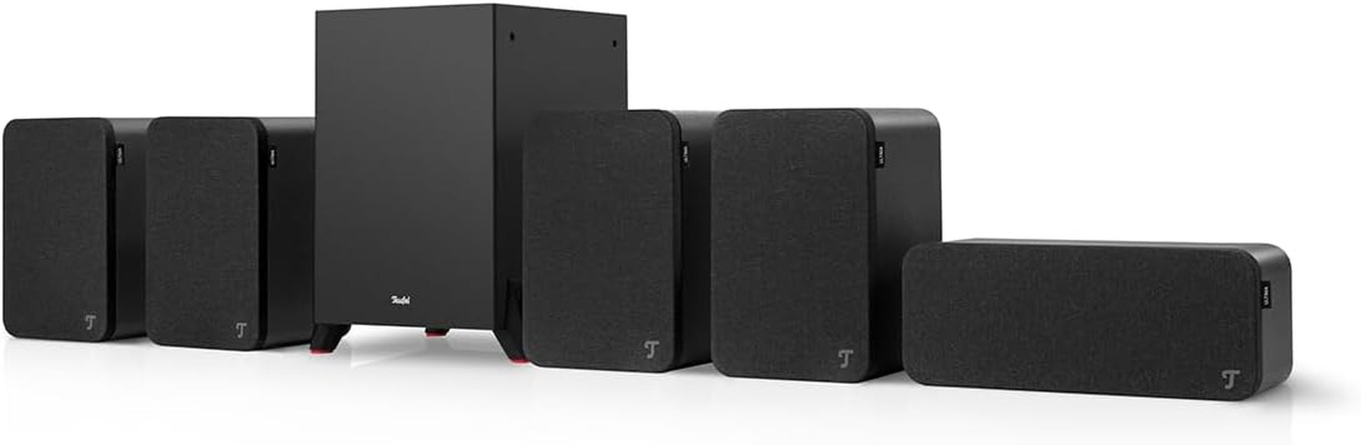 Teufel Ultima 20 5.1 Surround Sound System, Front- Oder Downfire-Subwoofer (Optional Kabellos Ansteuerbar), Bassreflex, Hifi Heimkino Soundsystem (Schwarz)