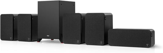 Teufel Ultima 20 5.1 Surround Sound System, Front- Oder Downfire-Subwoofer (Optional Kabellos Ansteuerbar), Bassreflex, Hifi Heimkino Soundsystem (Schwarz)
