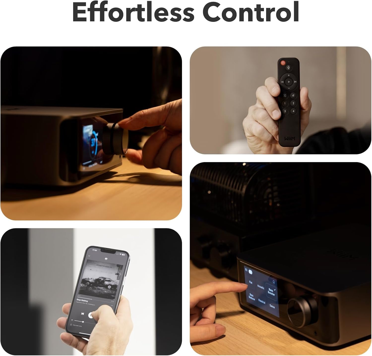 Wiim Ultra Musik-Streamer & Digital-Vorverstärker | 3,5" Touchscreen, Kompatibel Mit Google Cast & Alexa, Streamt Spotify, Amazon Music, Tidal | HDMI ARC, Phono-Eingang, Kopfhörerausgang | Space Grau