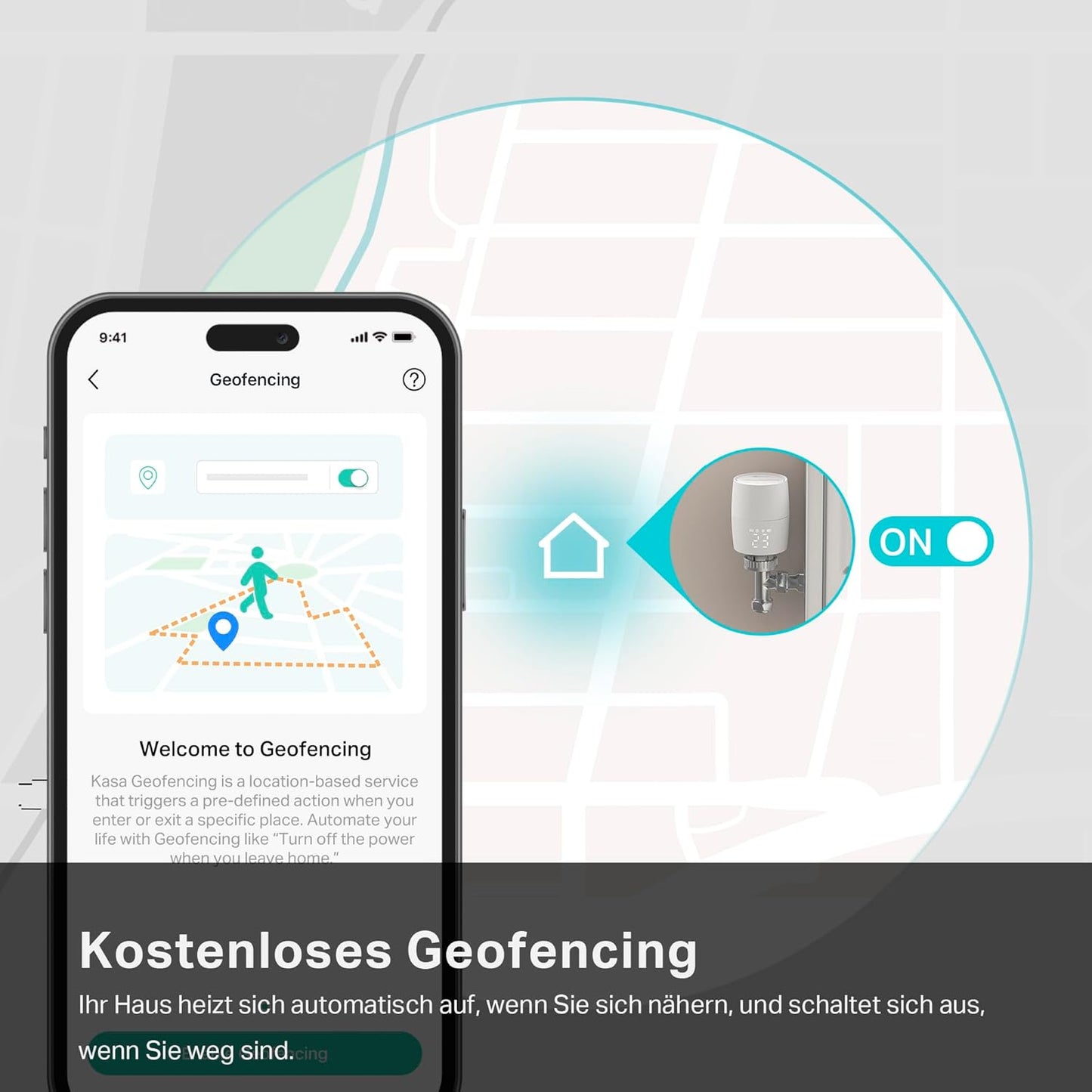 Tp-Link Kasa Smartes Heizkörperthermostat - Wifi Starter Kit, Inklusive 1 Thermostat Und 1 Hub, Heizungssteuerung (Kasa App, Geofencing, Fensteröffnungserkennung), Matter, Alexa